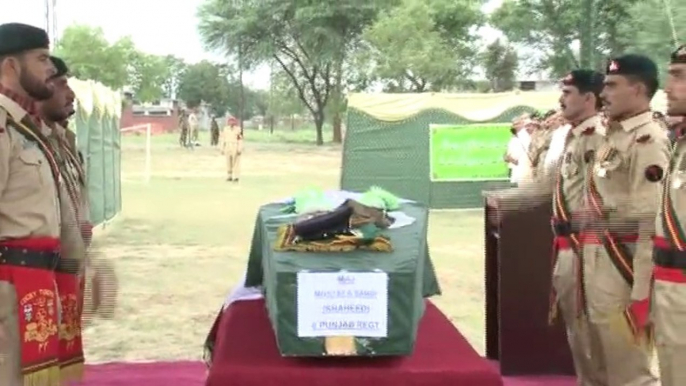 Funeral & Volley Salute Ceremony of Major Mustafa Sabir Shaheed