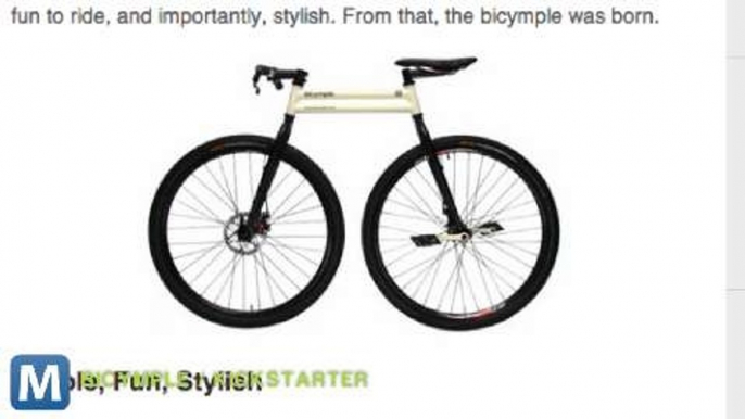 Minimalist Bicymple Hits Kickstarter