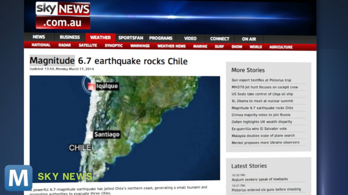 Magnitude-6.7 Earthquake Strikes Chile And Other News You Need To Know Today