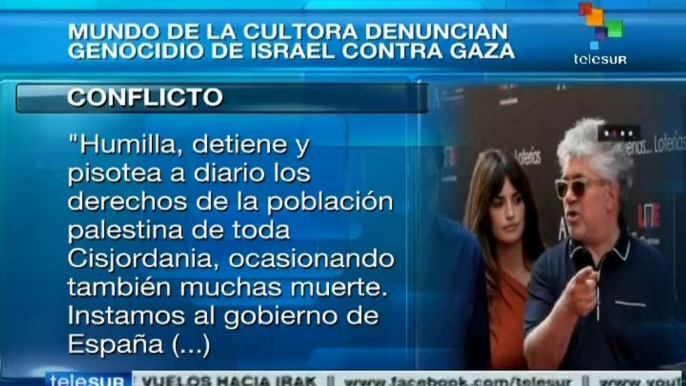 Comunidad cultural española repudia ataques de Israel contra Gaza