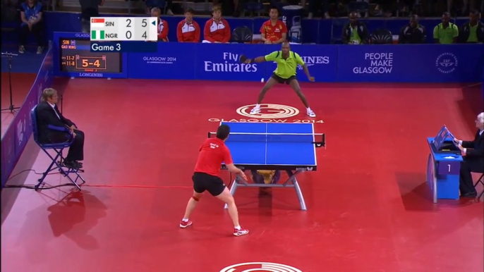 Un joueur de tennis de table incroyable... 41 echanges!