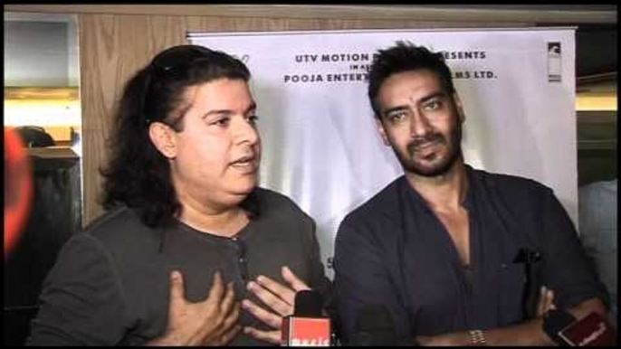 Ajay Devgn - Sajid Khan At Himmatwala Song Recording