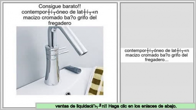 ventas de liquidaci�n contemporš¢neo de latš®n macizo cromado ba?o grifo del fregadero