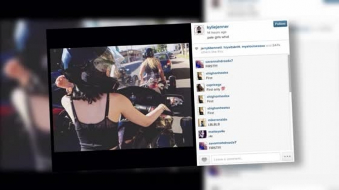 Kylie Jenner Snaps Trike Fun And Selfies