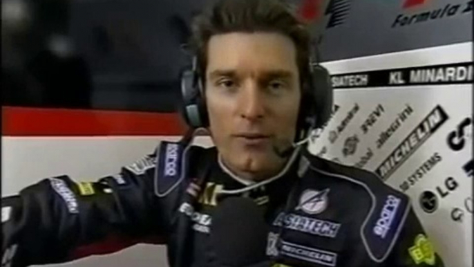 F1 2002: Mark Webber post warm-up interview 2002 Australian Grand Prix)