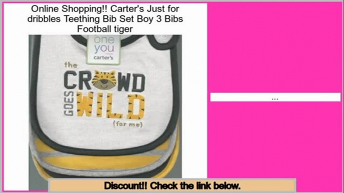 Reviews And Ratings Carter's Just for dribbles Teething Bib Set Boy 3 Bibs Football tiger