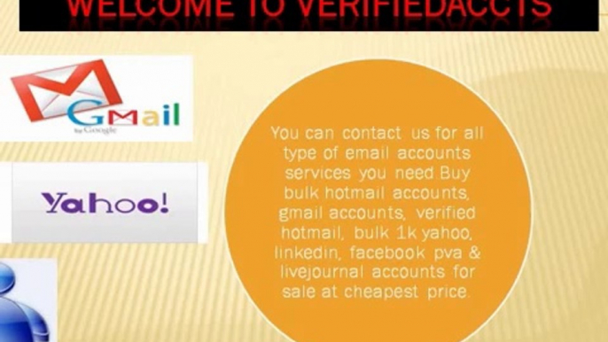 Verifiedaccts.com | Gmail PVA accounts | Bulk Hotmail Accounts for Sale