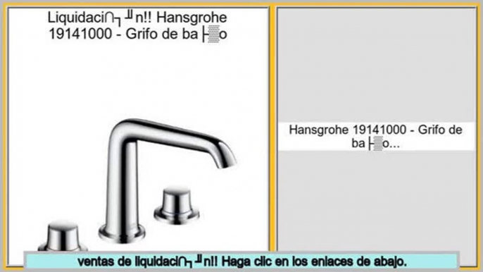 ofertas Hansgrohe 19141000 - Grifo de baño