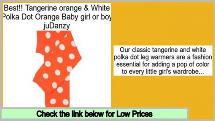 Shopping Deals Tangerine orange & White Polka Dot Orange Baby girl or boy juDanzy