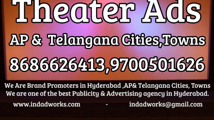 Andhra Pradesh And Telangana Advertising Agencies For Cinema Theater Ads