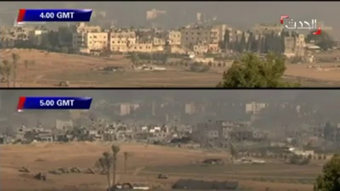 Watch how Israel leveled an entire neighborhood in Gaza in 1 hour