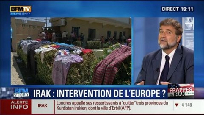 BFM Story: Irak: les États-Unis ont procédé à des premiers bombardements contre des forces jihadistes de l'État islamique - 08/08