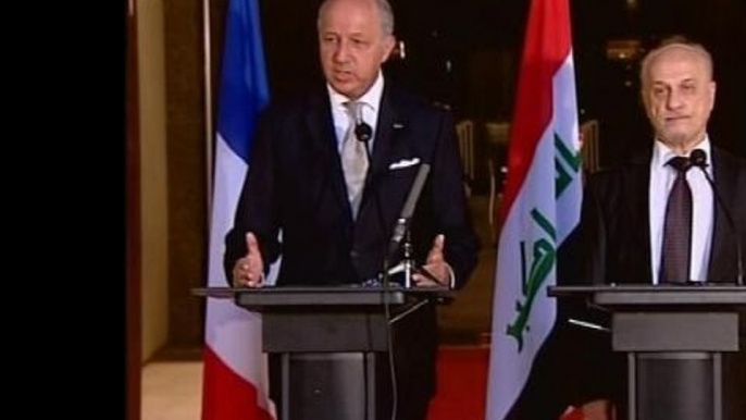 Fabius en Irak: contre le terrorisme, "le mot d'ordre est la solidarité"