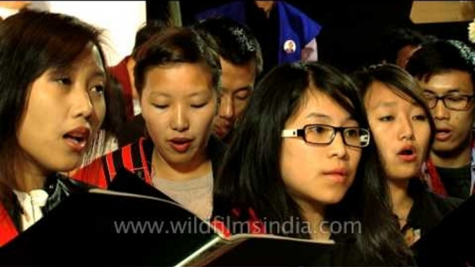 Amazing grace- Tangkhul choir Delhi at memorial service of Lt. Nido Tania