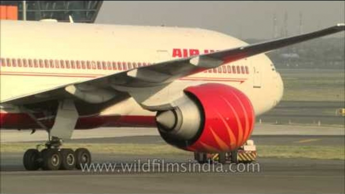 Air India, Indigo and Jet Boeing planes take off from New Delhi airport