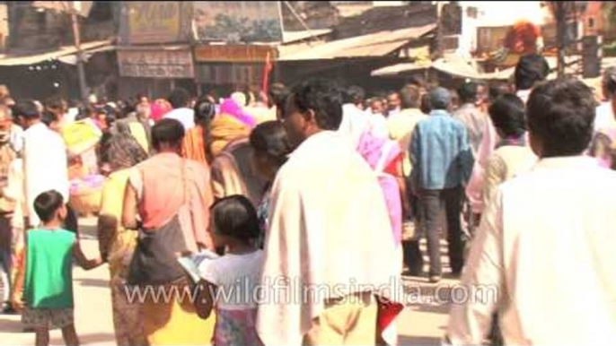 Devotees in Varanasi for paying obeisance to Lord Shiva during Maha Shivratri