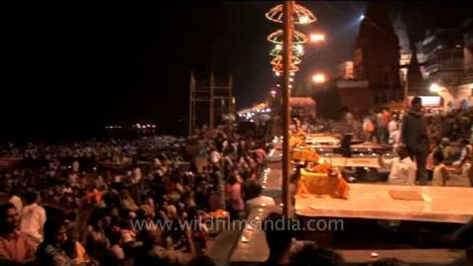 Evening Ganga Aarti at Dashashwamedh ghat, Varanasi