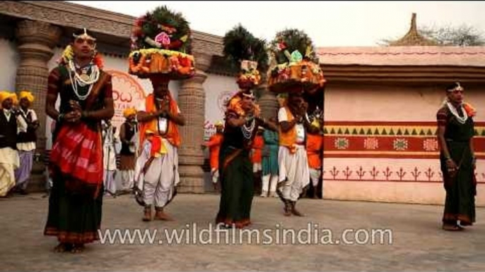 Entertainment in the form of famous folk rhythms and dance at Surajkund Mela