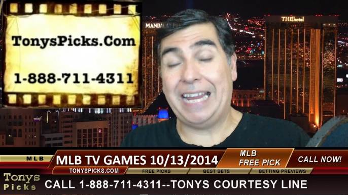 MLB Playoff Free Picks Betting Odds Previews Predictions 10-13-2014