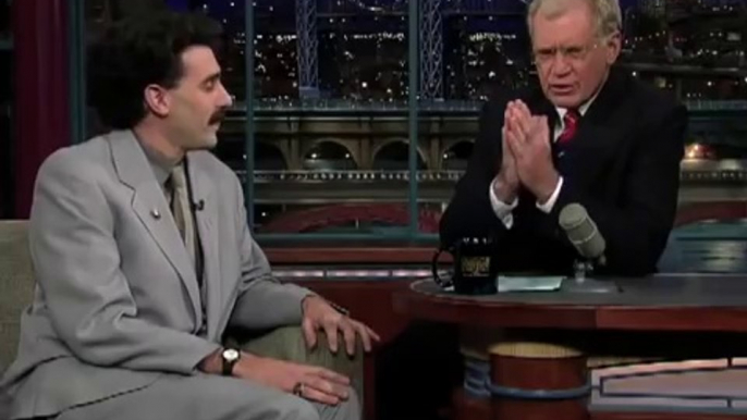 Borat en interview chez David Letterman