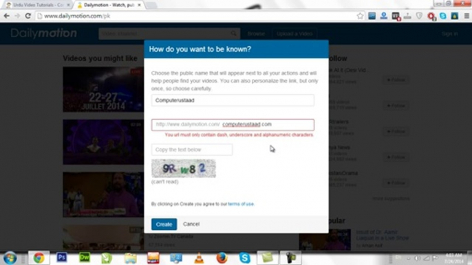 How To Create Dailymotion Account In Urdu & Hindi Video Tutorial