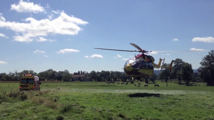 Un blessé transféré par hélicoptère à Craponne-sur-Arzon