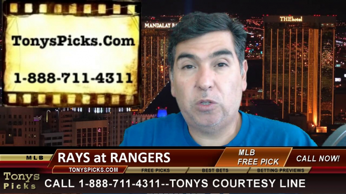 Texas Rangers vs. Tampa Bay Rays Pick Prediction MLB Odds Preview 8-13-2014