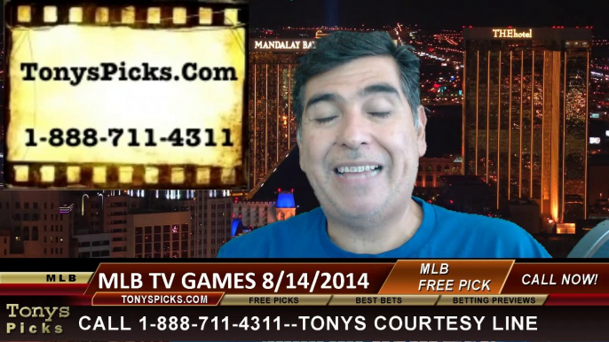 Major League Baseball Thursday Free Betting Picks TV Games Best Bets 8-14-2014