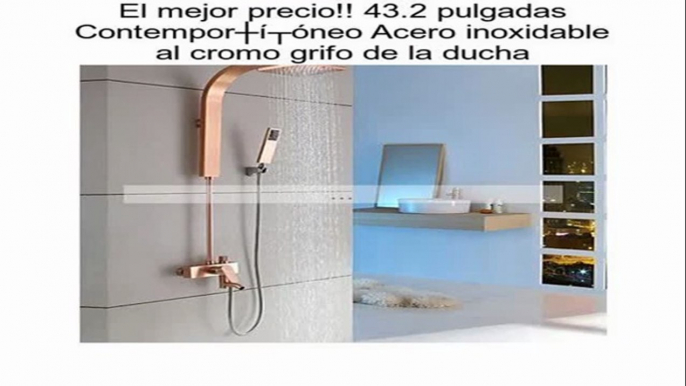 43.2 pulgadas Contemporš¢neo Acero inoxidable al cromo grifo de la ducha opiniones