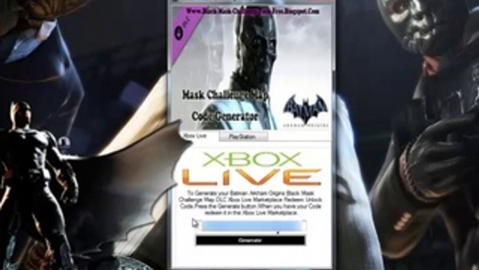 Batman Arkham Origins Black Mask Challenge Map DLC Giveaway Free-Xbox 360 / PS3