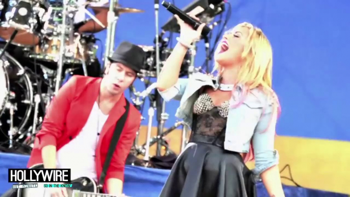 Demi Lovato Forgets Lyrics To 'Heart Attack' On Good Morning America!