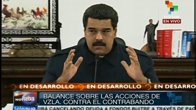 Hemos declarado la batalla contra el contrabando: pdte. Maduro