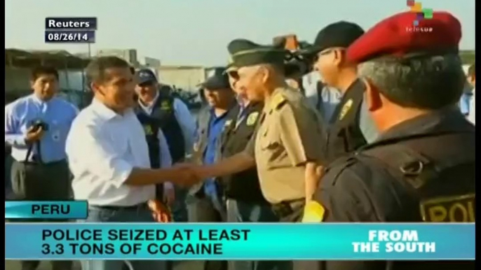 Peru seizes 3.3 tons of cocaine