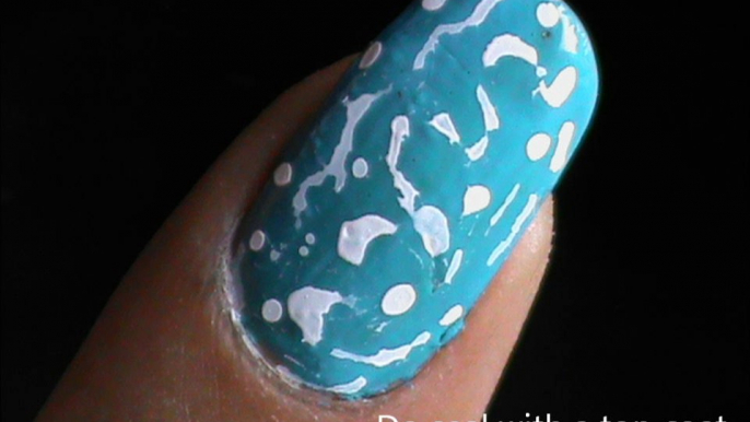Water Marble acrylic Nail Designs nail art Beginners Short Nails!