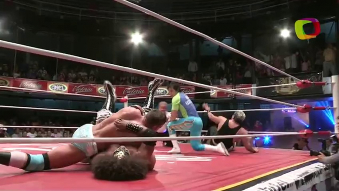 Diamante Azul, Marco Corleone, Volador Jr. vs Euforia, Mr. Niebla, Shocker