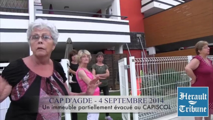 AGDE - 2014 - Un immeuble partiellement évacué au quartier du capiscol par Didier DENESTEBE