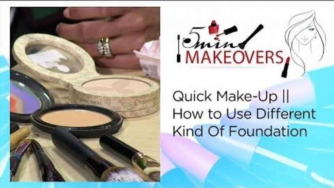 Quick Make-Up || How to Use Different Kind Of Foundation || The Cloakroom