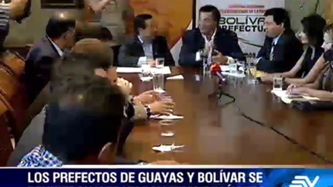 Prefectos de Bolívar y Guayas acuerdan poner fin a sus problemas limítrofes