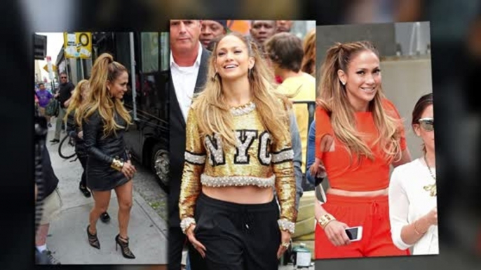 Jennifer Lopez Rocks Three Sexy Outfits On Set