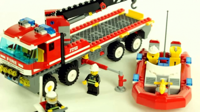 LEGO City - OffRoad Fire Truck & Fireboat (7213) レゴ - Muffin Songs' Toy Review