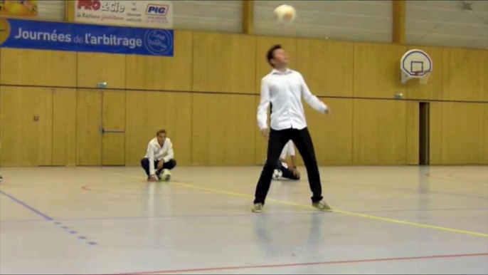 Faites du sport à Brioude : Démonstration de freestyle football par la Team switch