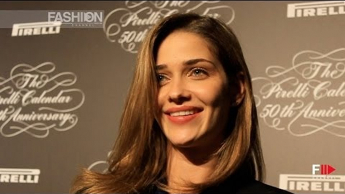 "TOP MODELS" at the PIRELLI CALENDAR 2014 Press Conference by Fashion Channel