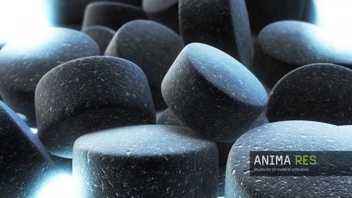 CaCO3 - calcium carbonate 3d animation