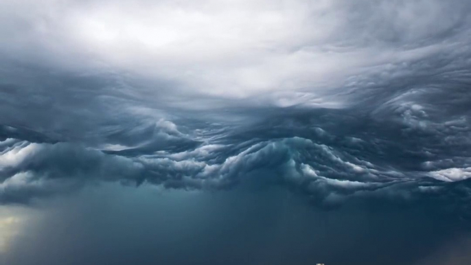 Time lapse de Vagues de nuage : dingue - Undulatus Asperatus