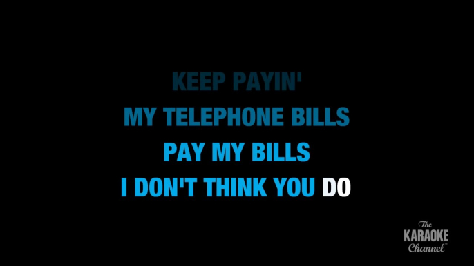 Bills, Bills, Bills in the Style of _Destiny's Child_ karaoke video with lyrics (no lead vocal)