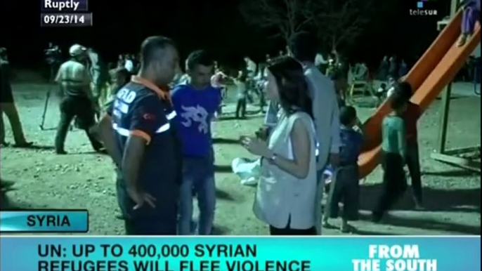 UN reports 400,000 Syrian refugees fleeing to Turkey