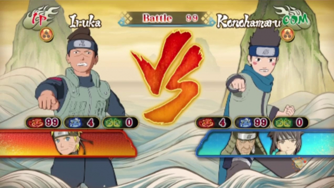 Konohamaru Sarutobi VS Iruka In A Naruto Shippuden Ultimate Ninja Storm Revolution Match / Battle / Fight