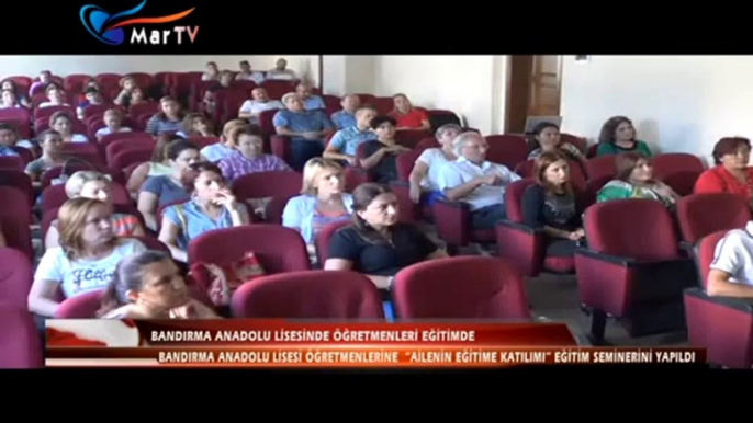 BANDIRMA ANADOLU LİSESİNDE ÖĞRETMENLERİ EĞİTİMDE