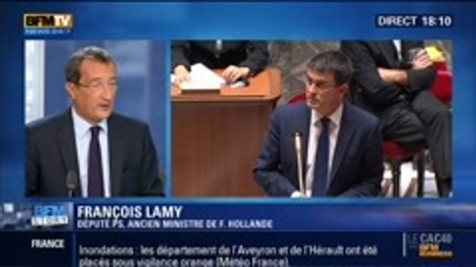 BFM Story: François Lamy n'a pas donné sa confiance au gouvernement Valls II - 17/09