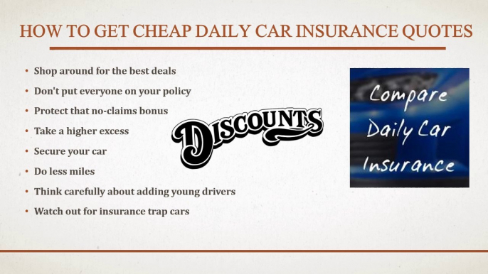 Tips To Get Daily Car Insurance Cover With Free Online Quotes Service